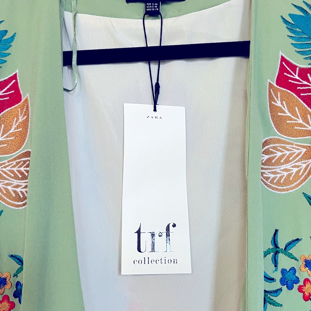 Zara Embroidered Fringe Kimono - Picture 10 of 14